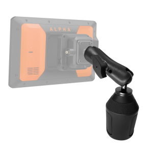 Heavy Duty Cup Holder Mount for Alpha XL - Adjustable 360 Truck, Car, UTV - Stable GPS Holder