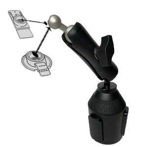 Heavy Duty Cup Holder Mount for Alpha 200/300 And Drivetrack 70/71/72 - Adjustable 360 Truck, Car, UTV - Stable GPS Holder (Copy)